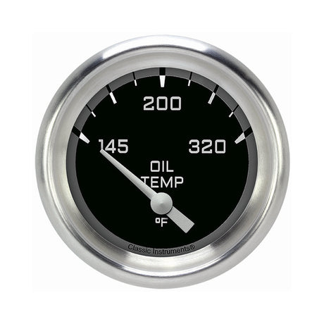 Classic Instruments Autocross Gray 2 5/8" Oil Temperature Gauge - AX228GAPF