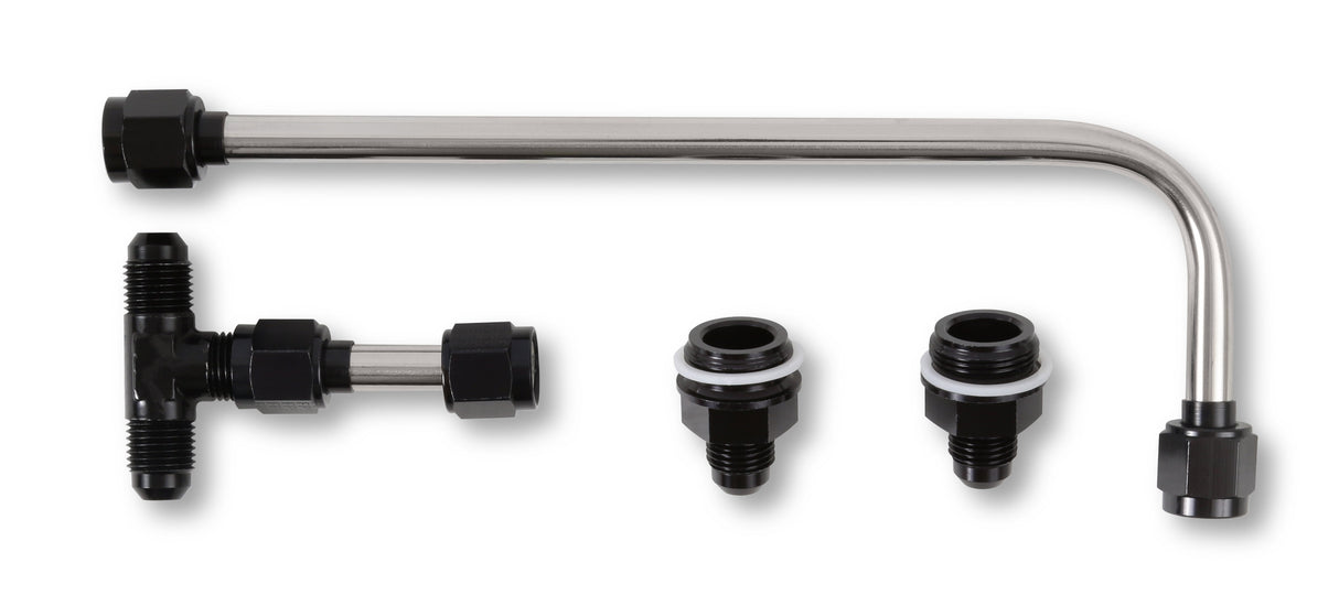 Quick Fuel Dual Feed Fuel Line #6AN (Black) - 34-600BKQFT
