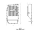 B&M Hi-Tek Deep Transmission Pan - Black Aluminum - 70394
