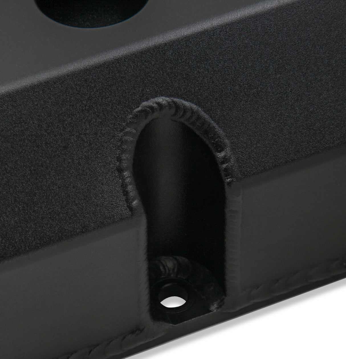 Holley 241-288 GM Licensed Valve Cover - Track Series - SBC - Fabricated Aluminum - Perimeter Bolt - Black
