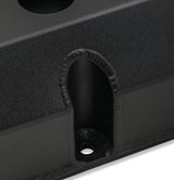 Holley 241-288 GM Licensed Valve Cover - Track Series - SBC - Fabricated Aluminum - Perimeter Bolt - Black