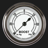 Classic Instruments Classic White 2 1/8" Boost/Vac Gauge - CW141SLF