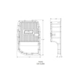 B&M Hi-Tek Deep Transmission Pan - Aluminum - 6L80E - 70392