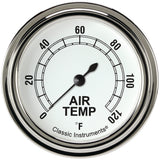 Classic Instruments Classic White 2-5/8" Outside Air Temp Gauge - CW399SLF