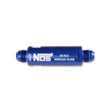 NOS In-Line Hi-Flow Nitrous Filter, 6AN - Blue - 15557NOS