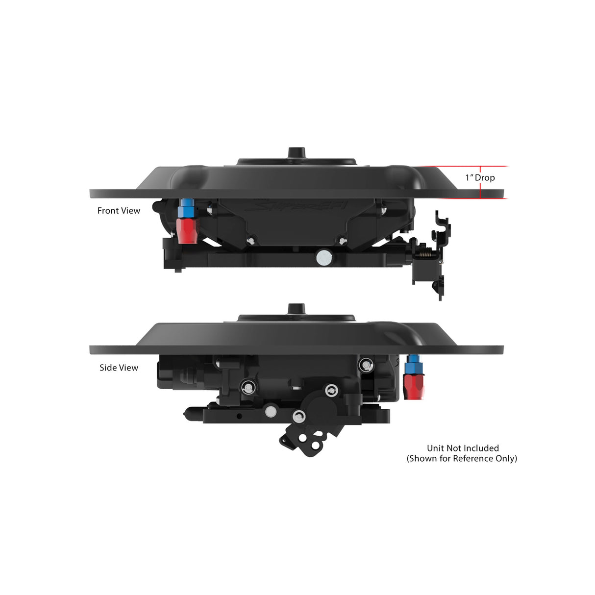 Holley 120-511 Sniper EFI Air Cleaner Drop Base - Black