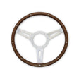 Scott Drake Steering Wheel Corso Feroce Shelby Style Wood and Aluminum 14" - S1MS-3600-WG-14