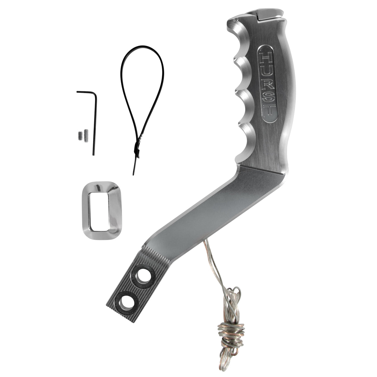 Hurst Nitro Stick Shift Handle - 12V Switch - Anodized Aluminum - 5381000