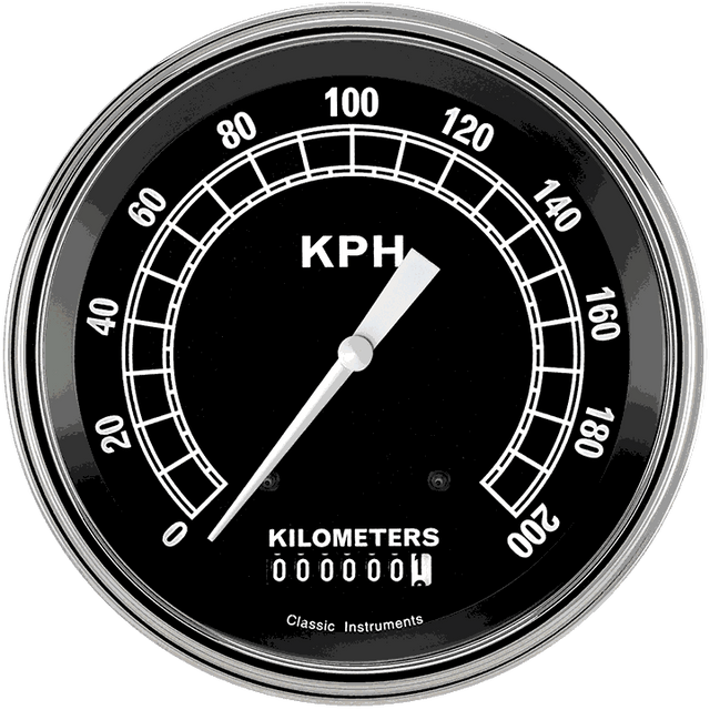 Classic Instruments Traditional 4 5/8" Speedometer - TR58SLF