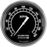 Classic Instruments TRADITIONAL 5IN SPEEDO 200 KPH - TR58SLC