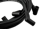 ACCEL Spark Plug Wire Set - Chevy Small Block- HEI 75-86 Wires Under Valve Cover-Black - 9018CK