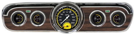 Classic Instruments AutoCross Yellow 1965-66 Mustang Package - MU65AXY35