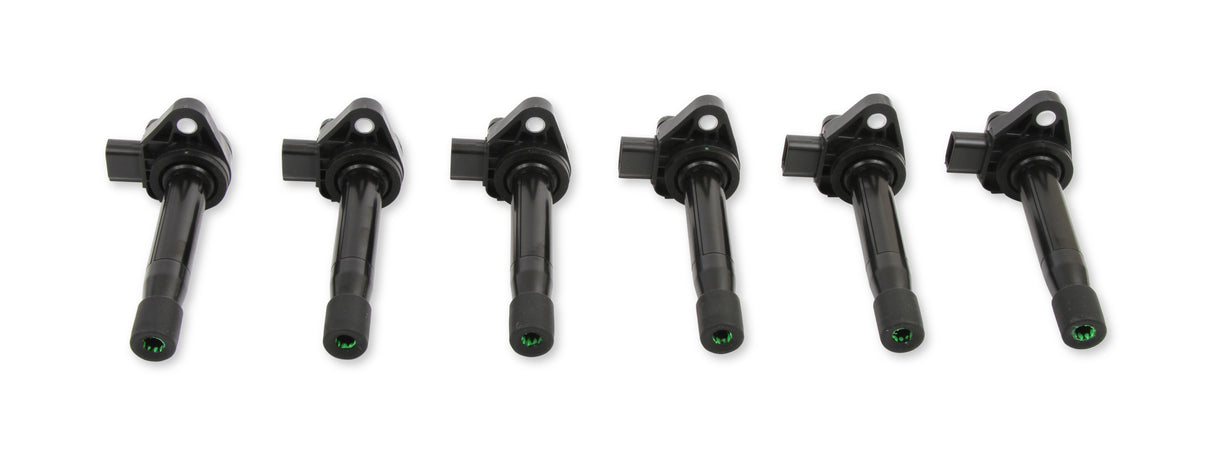 ACCEL Ignition Coil - Honda and Acura 3.0, 3.2, 3.5L, 6-cylinder, Black, 6-Pack - 140085K-6