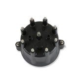 MSD Distributor Cap - V8 - HEI Terminals - Black - Spark Plug Wire Retainer - 84333