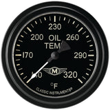 Classic Instruments Moal Bomber 2-5/8" Oil Temperature Gauge - MA328BLF