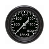 Classic Instruments Autocross Gray 2-5/8" Brake Pressure Gauge - AX367GBPF