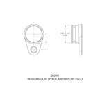 B&M TRANSMISSION SPEEDOMETER PORT PLUG - 20298