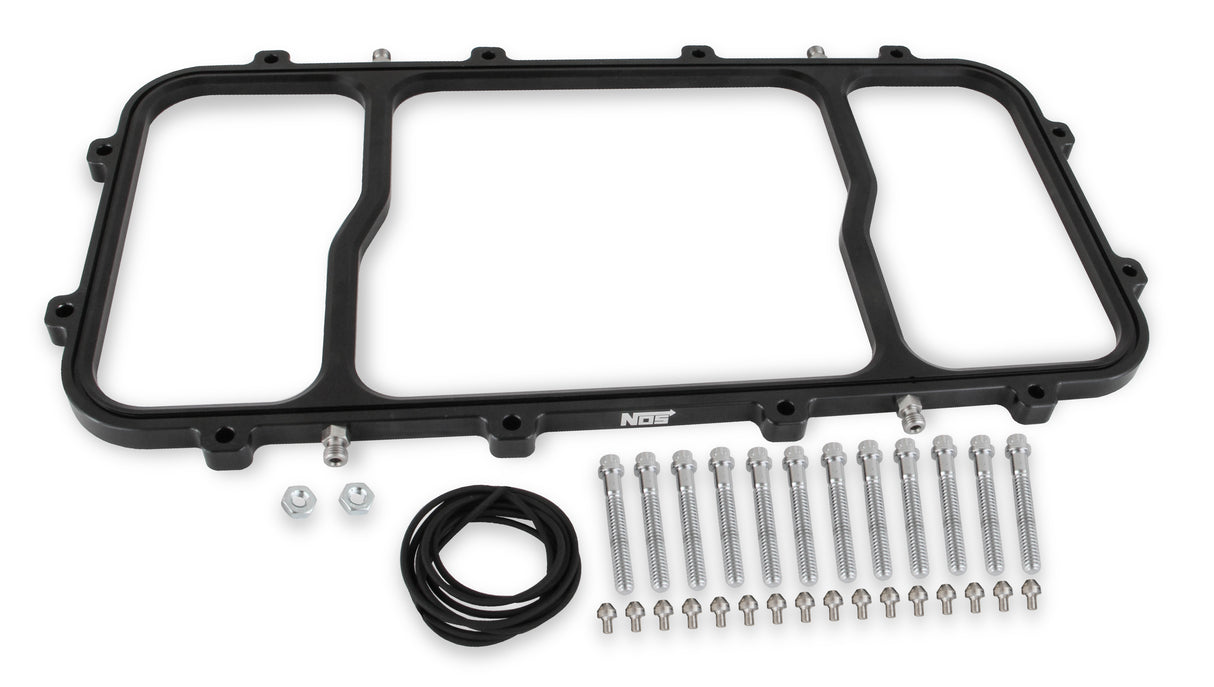 NOS Dry Nitrous Plate for Holley LS Hi-Ram EFI Intake Manifolds-Black - 12535BNOS