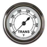 Classic Instruments Classic White 2-1/8" Transmission Temperature Gauge - CW127SLF