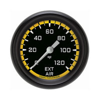 Classic Instruments Autocross Yellow 2-5/8" External Air Tempature Gauge - AX399YBPF