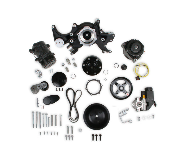 Holley 20-240BK Small Block Chevy Mid-Mount Complete Accessory System