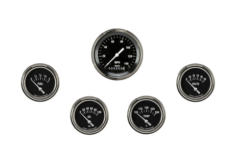 Classic Instruments Hot Rod Five Gauge Set 200 - HR200SLF