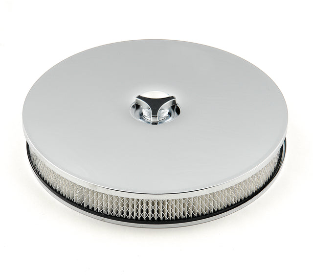 Mr Gasket Mr. Gasket Air Cleaner - Low Mount - Chrome - 4339