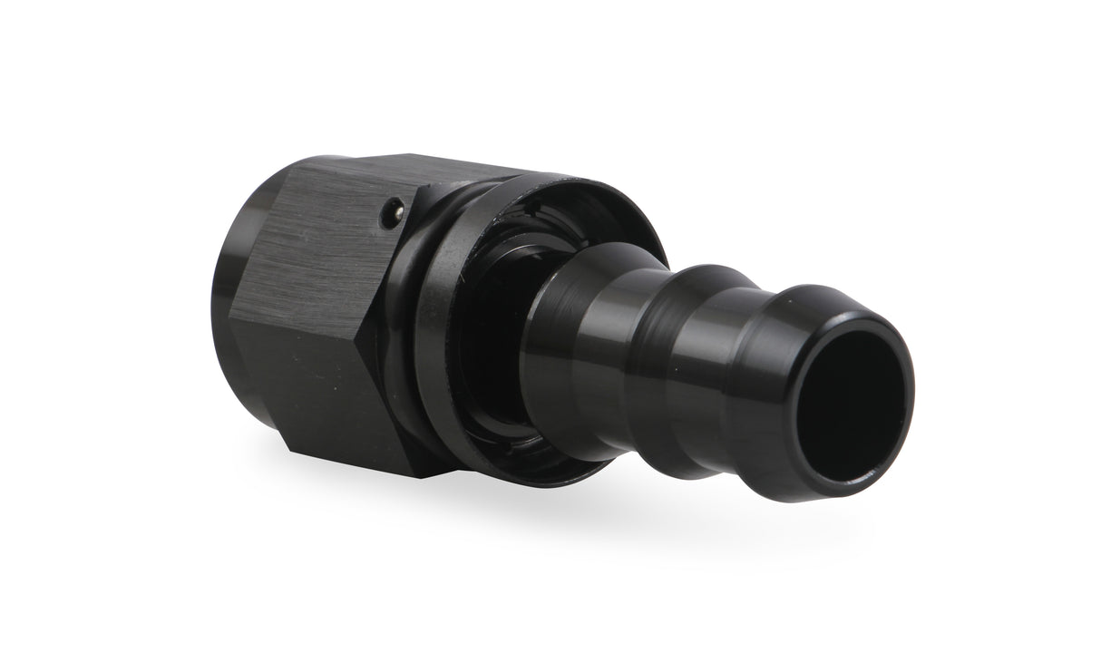 Mr Gasket -10 AN Straight Push-On Hose Ends - Black - 200110-BL