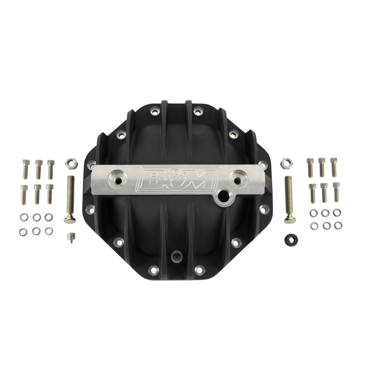 B&M Hi-Tek Aluminum Differential Cover for Chrysler 9.25-inch - Black - 11306