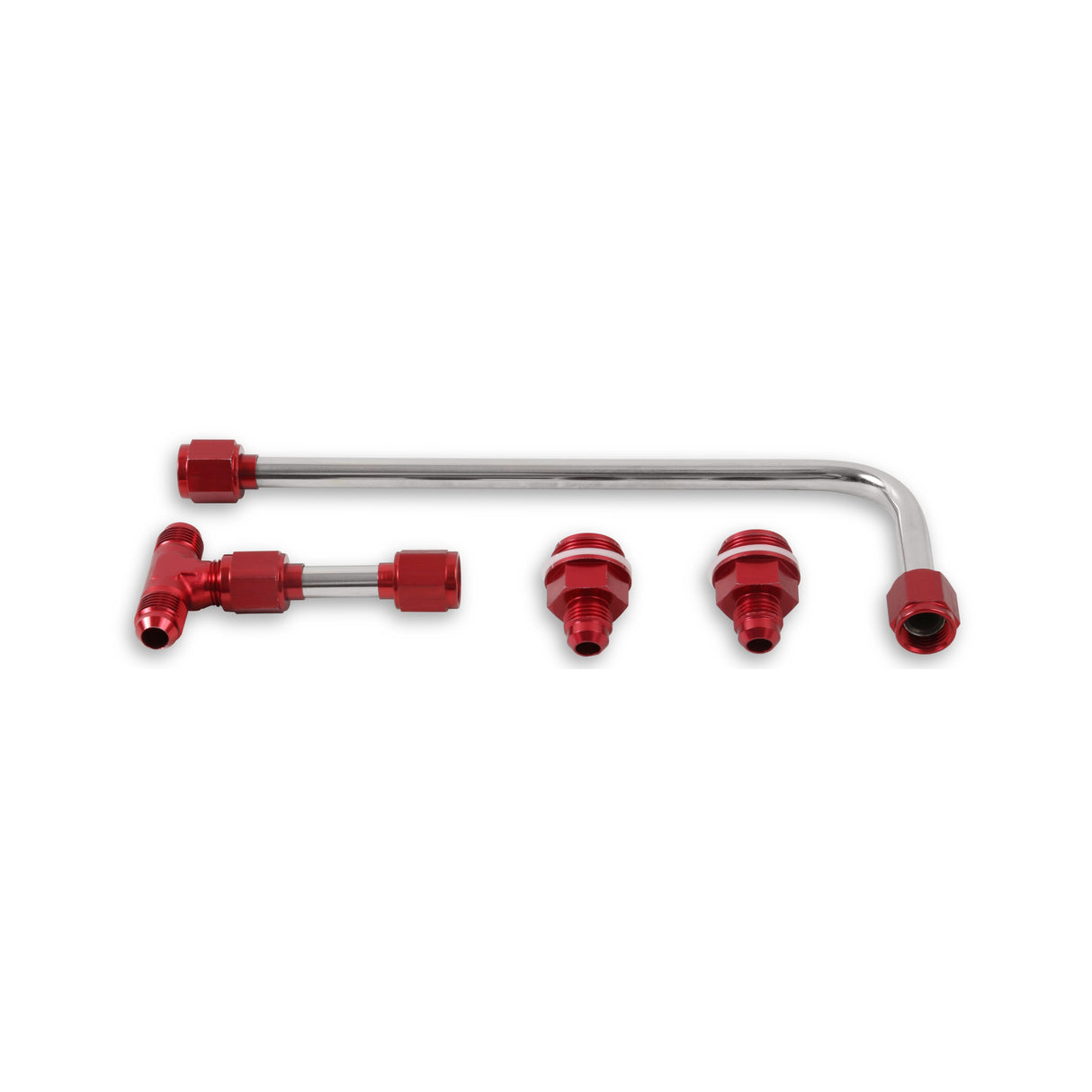 Quick Fuel Dual Feed Fuel Line #6AN (Red) - 34-600RQFT