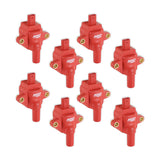 MSD 7.3L GODZILLA IGNITION COIL, RED, SET OF 8 - 82838