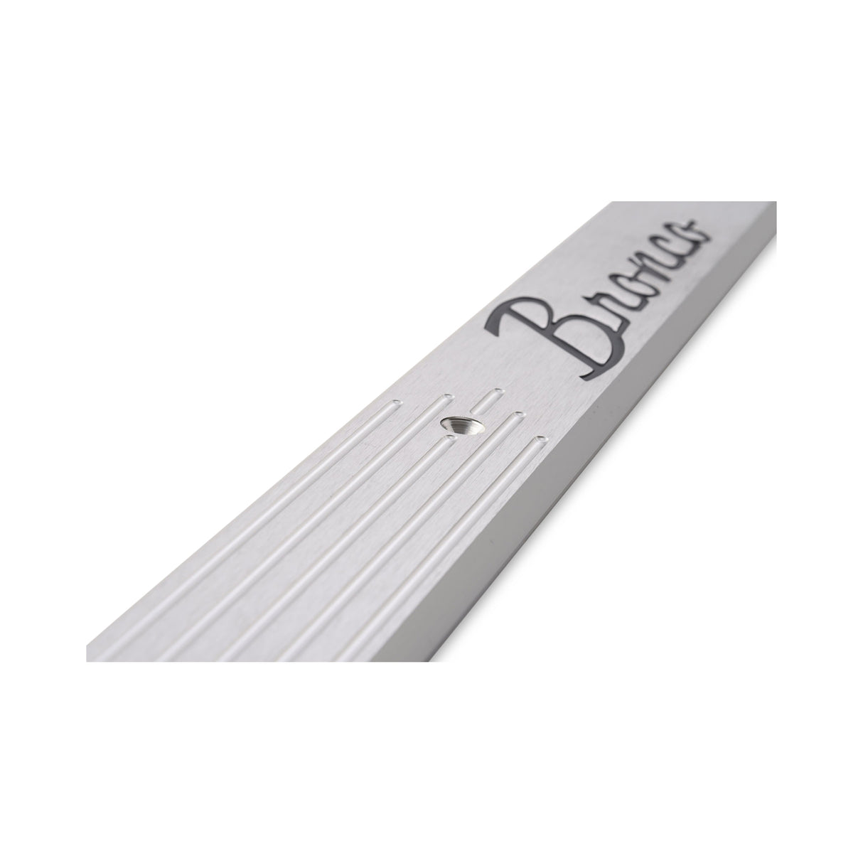 Scott Drake Door Sill Plates with Bronco Logo Billet Aluminum Pair - C6TZ-6513208-B
