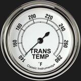 Classic Instruments Classic White 2 5/8" Transmission Temperature Gauge - CW327SLF