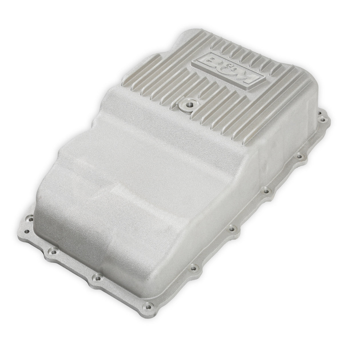 B&M Hi-Tek Heavy-Duty Deep Transmission Pan - GM 10L80 - Aluminum - Natural - 70401