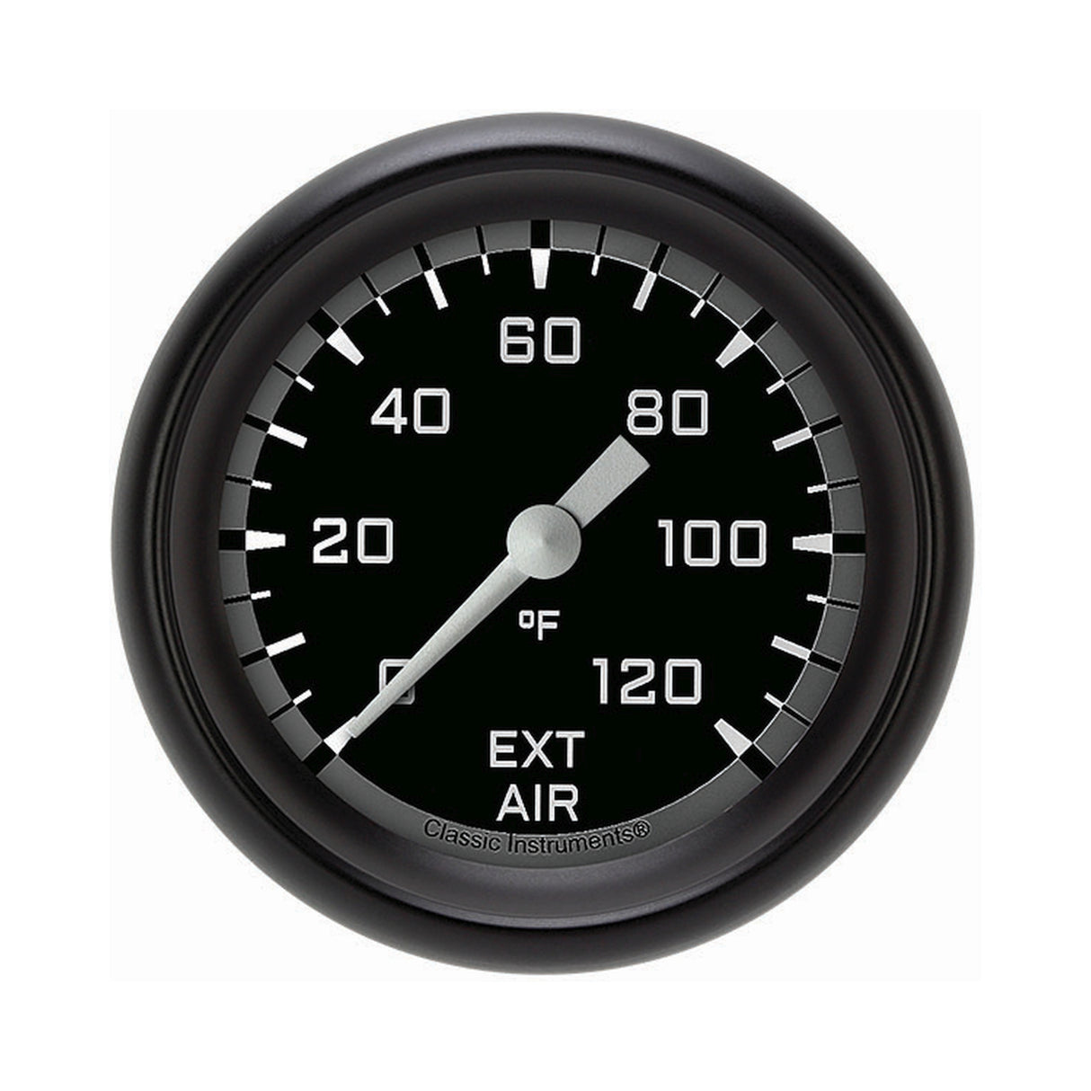 Classic Instruments Autocross Gray 2 5/8" External Air Temp. Gauge - AX399GBPF