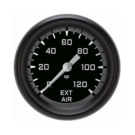 Classic Instruments Autocross Gray 2 5/8" External Air Temp. Gauge - AX399GBPF