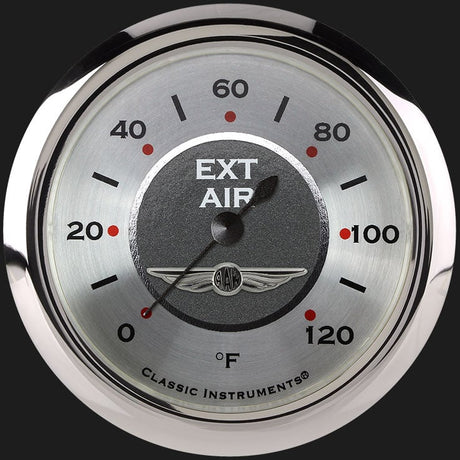 Classic Instruments All American 2 5/8" Outside Air Temp Gauge - AW399SRC
