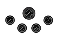 Classic Instruments AutoCross Gray Five Gauge Set - AX300GBLF