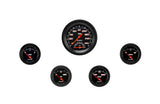 Classic Instruments Velocity Black Five Gauge Set - VS35BBLF