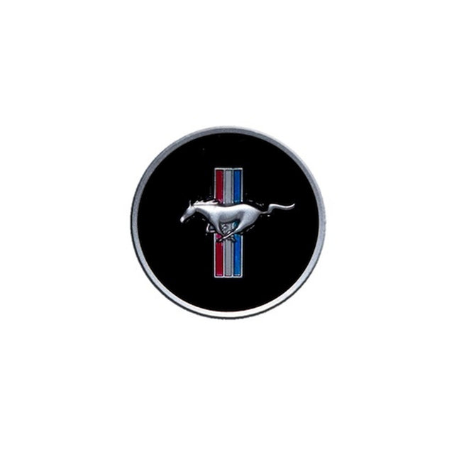 Scott Drake 1968 Mustang Horn Panel Emblem with Classic Mustang Tri-Bar Logo - C8ZZ-3649-AR