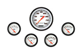 Classic Instruments Velocity White Five Gauge Set 254 - VS254WBLF