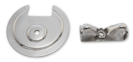 Scott Drake 66-77 Bronco Spare Tire Retainer Plate and Wing Nut Stainless Steel - C8TZ-1424-62-SK
