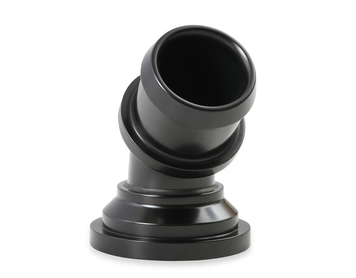 Holley 97-343 Water Neck - Swivel 45 Degree Angle - Black