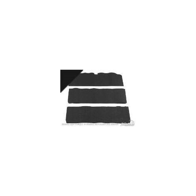 Scott Drake 65-68 Fold-Down Seat Carpet (Black, 80/20) - FD-65-BK