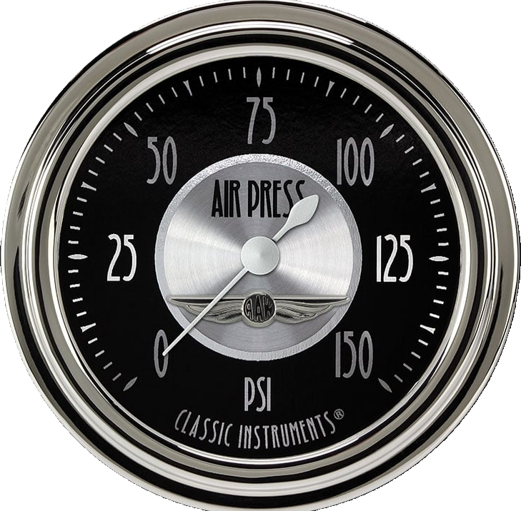 Classic Instruments All American Tradition 2 5/8" Air Pressure Gauge - AT318SLC