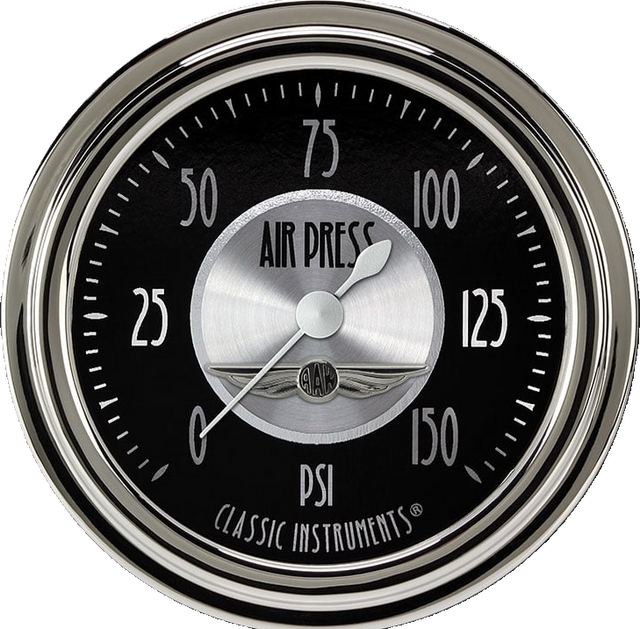 Classic Instruments All American Tradition 2 5/8" Air Pressure Gauge - AT318SLC