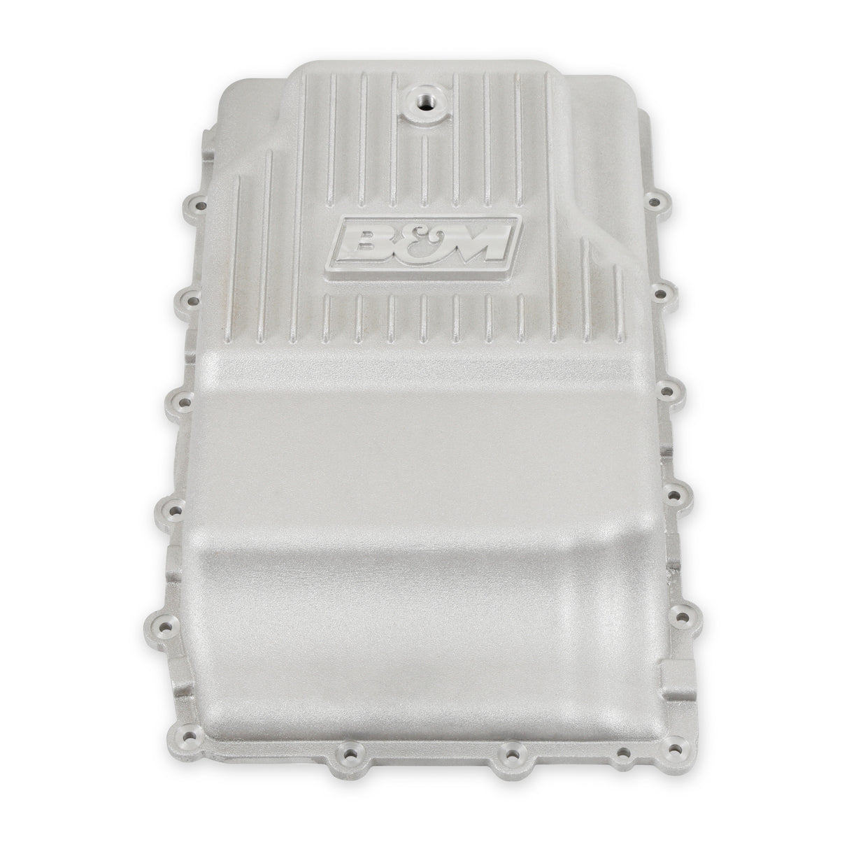 B&M Hi-Tek Heavy-Duty Deep Transmission Pan - Ford 10R80 - Aluminum - Natural - 70400
