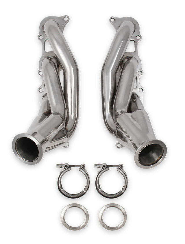 Flowtech Universal Coyote Turbo Headers - Polished 304 Stainless Steel - 12153FLT