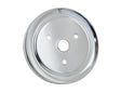 Mr Gasket Crankshaft Pulley - Chrome - Double Groove - 4973