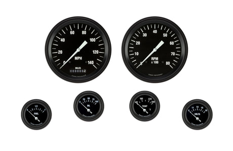 Classic Instruments HOT ROD 5IN SPEED, 5IN TACH, 2IN FTVO-GM - HR51BLF